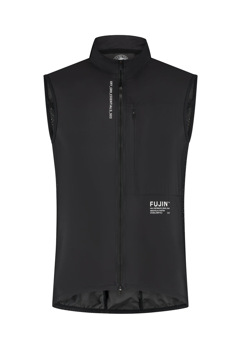 Kaze - gravel vest - Obsidian – fujin
